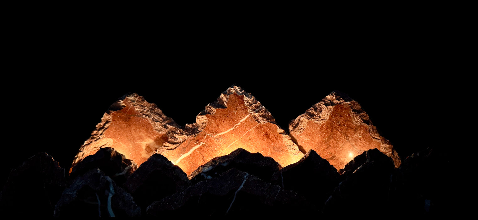 Marble mountainscape