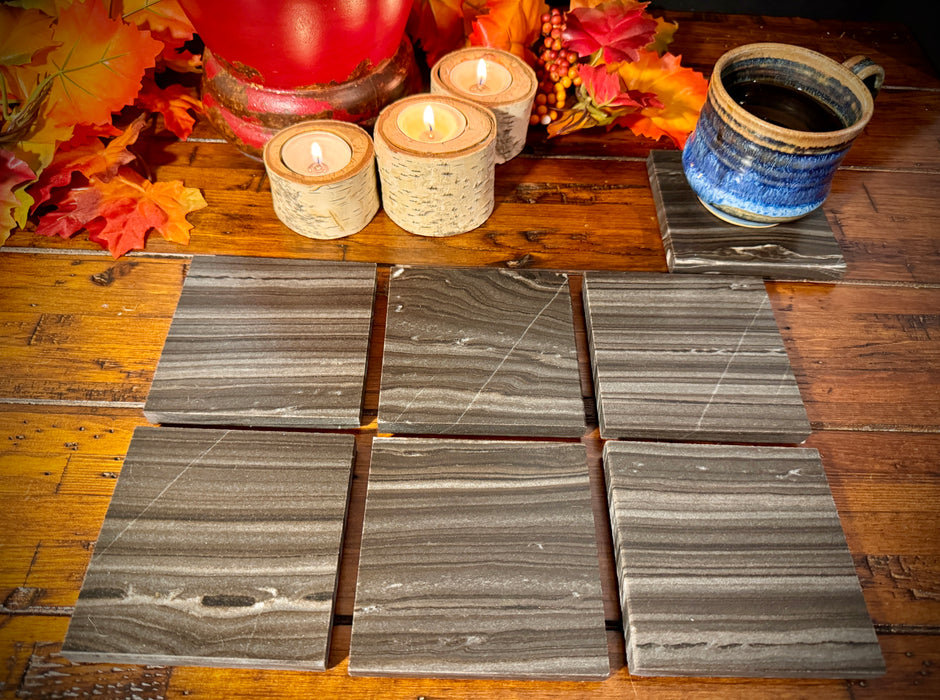 Natural Marble Coasters-set of 4