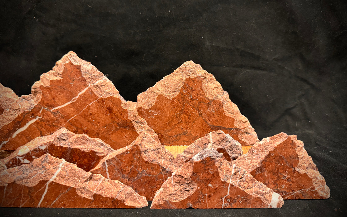 Marble mountainscape