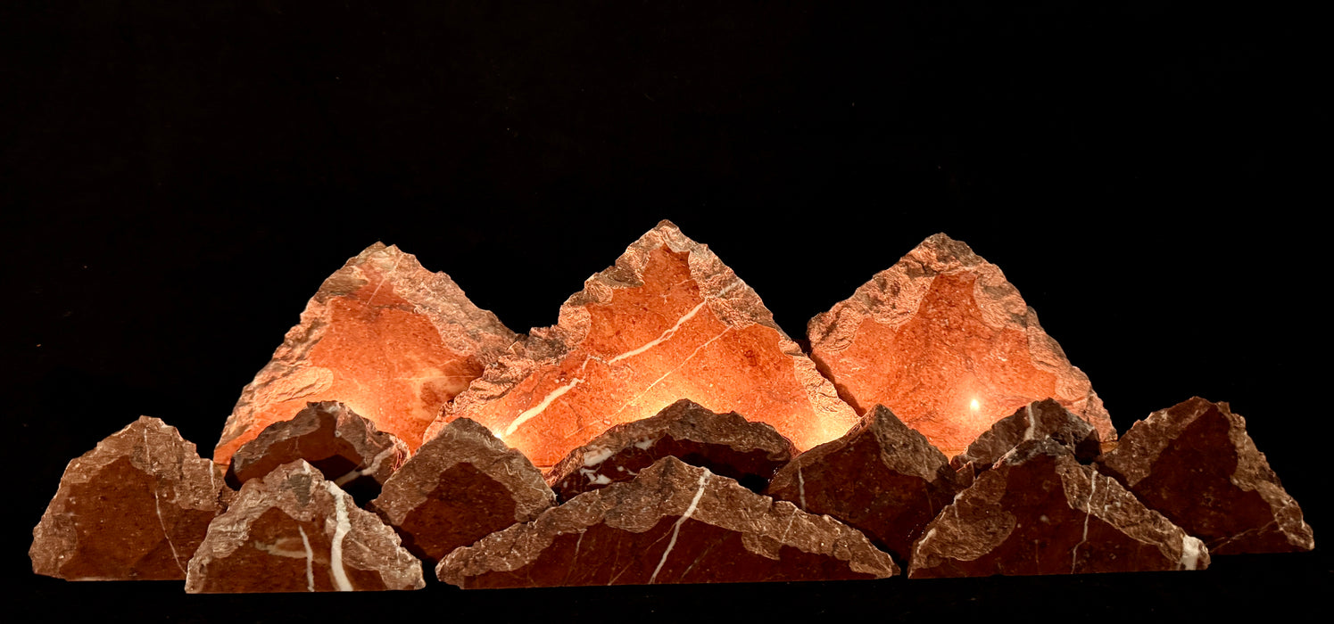 Marble mountainscape