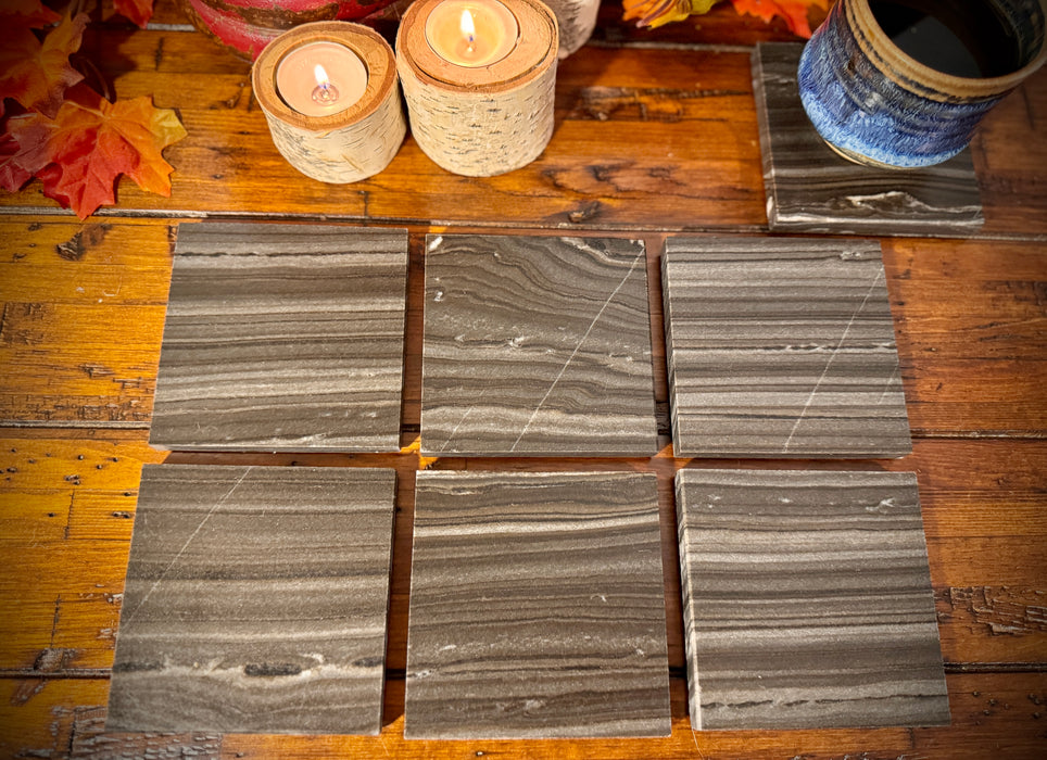 Natural Marble Coasters-set of 4