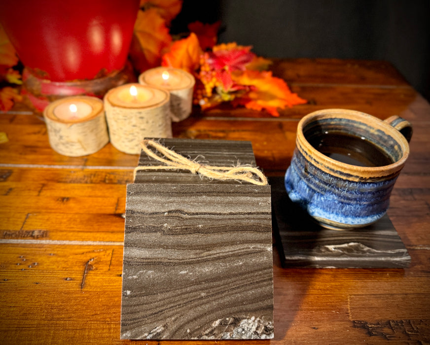 Natural Marble Coasters-set of 4