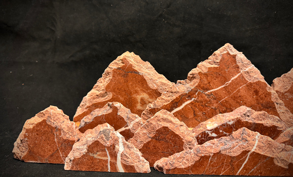 Marble mountainscape
