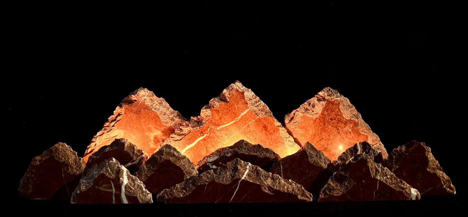 Marble mountainscape