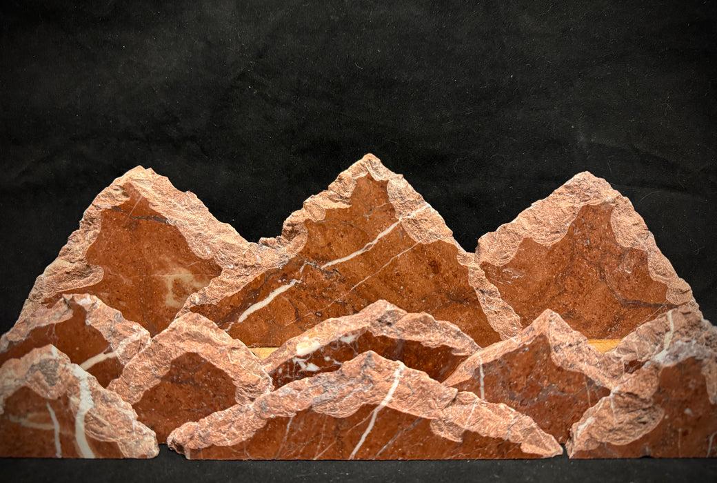 Marble mountainscape