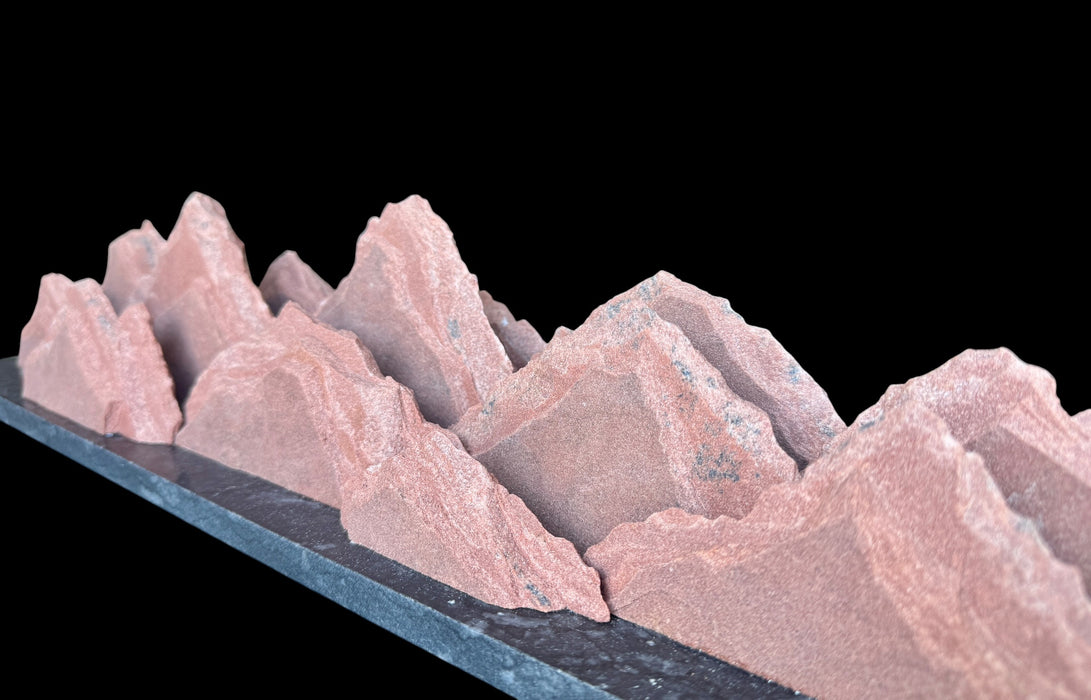 Colorado native sandstone sculpture.