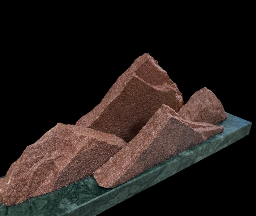 Colorado native sandstone sculpture.