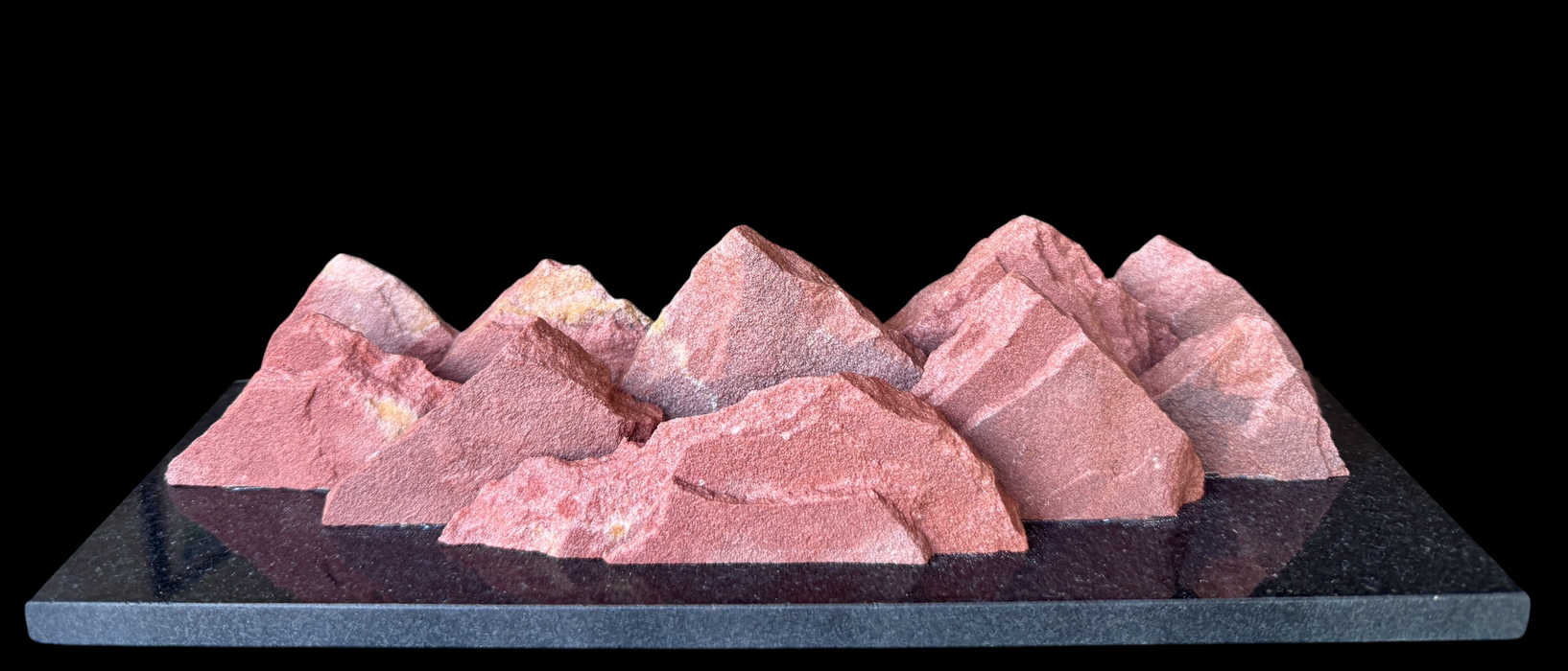 Colorado native sandstone mountain sculpture.