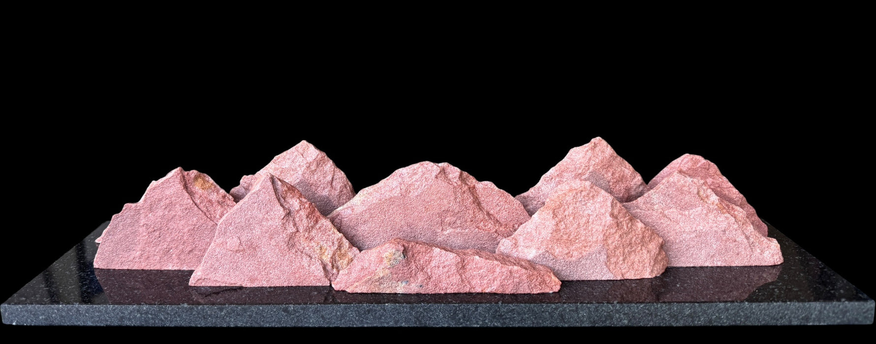 Colorado native sandstone mountain sculpture.