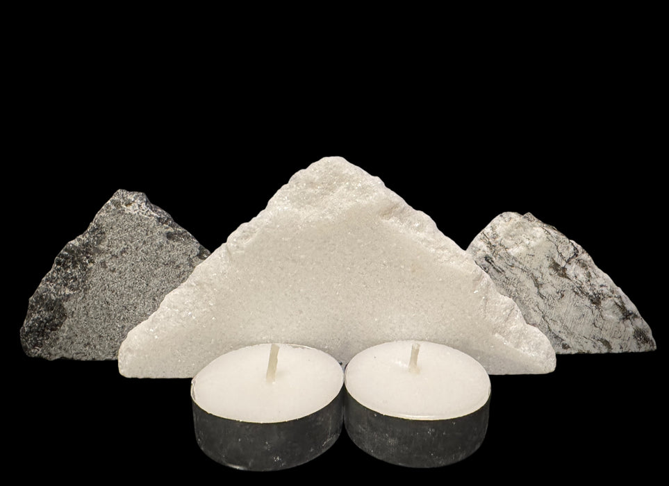 Illuminated miniature marble mountainscape