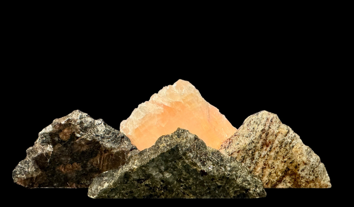 Illuminated miniature onyx mountainscape