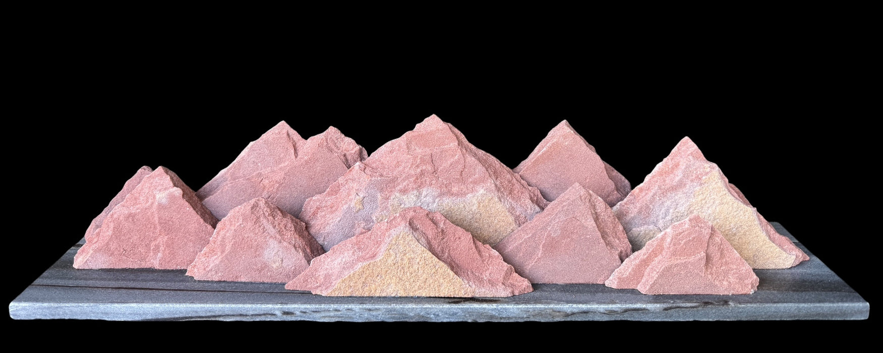 Colorado native sandstone mountain sculpture.
