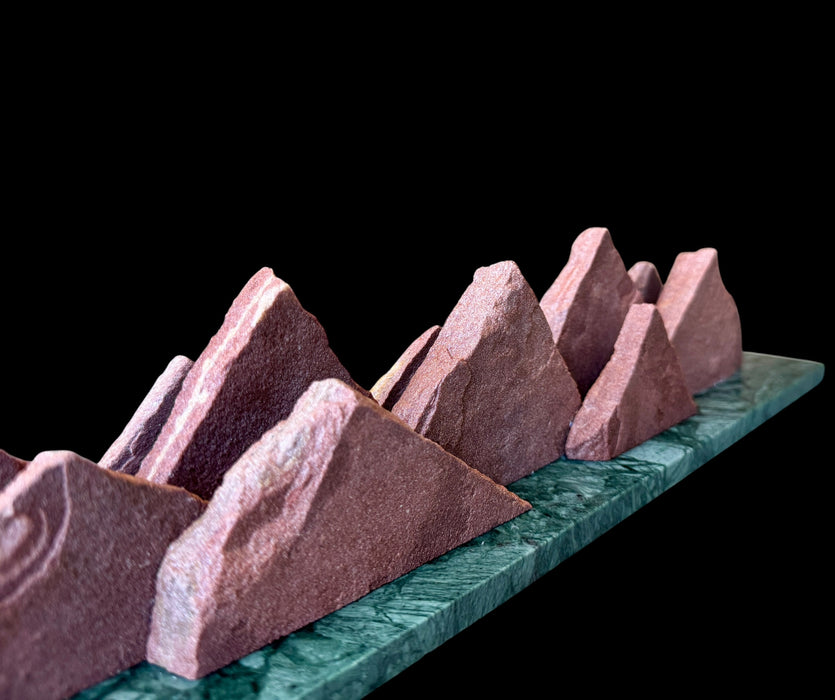 Colorado native sandstone sculpture.