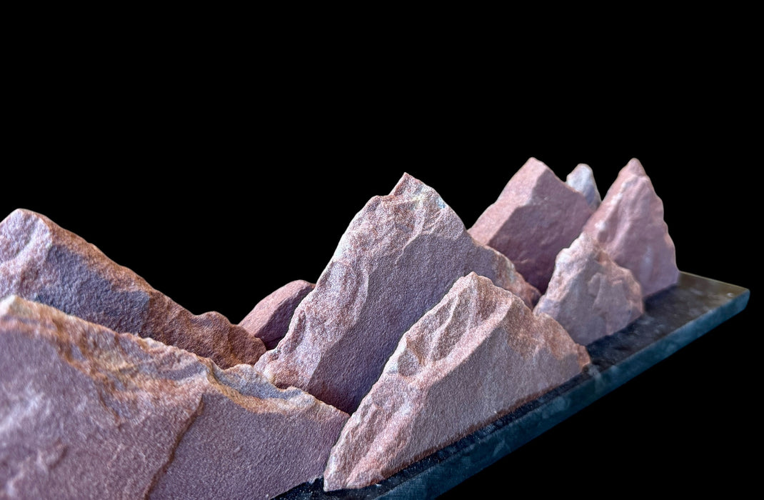 Colorado native sandstone sculpture.