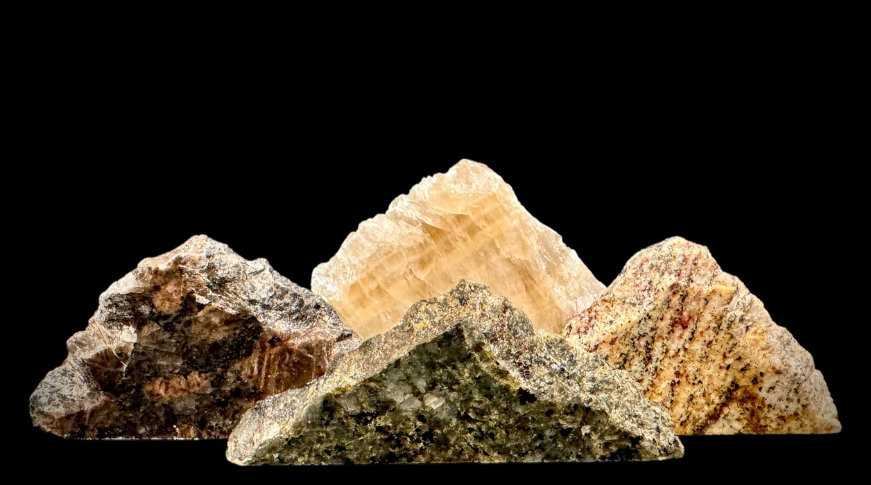 Illuminated miniature onyx mountainscape