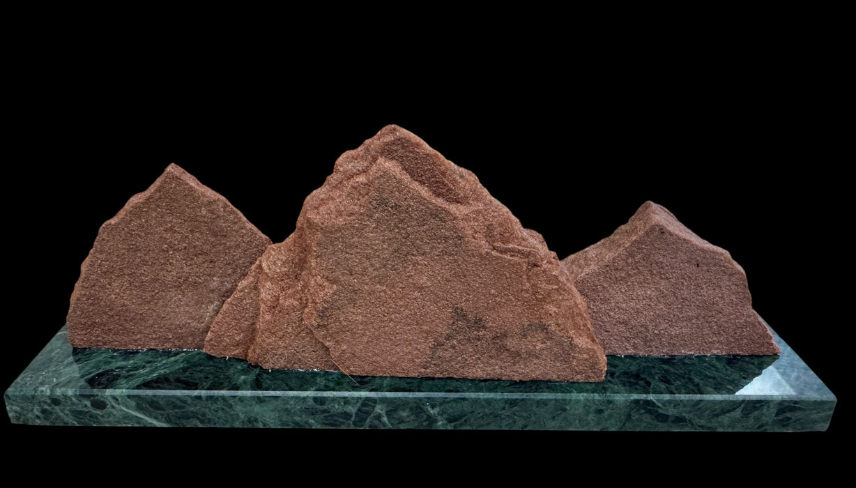 Colorado native sandstone sculpture.