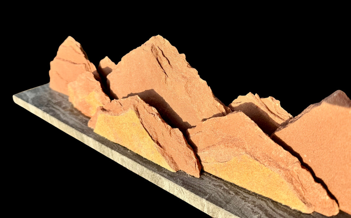 Colorado native sandstone mountain sculpture. (Copy)