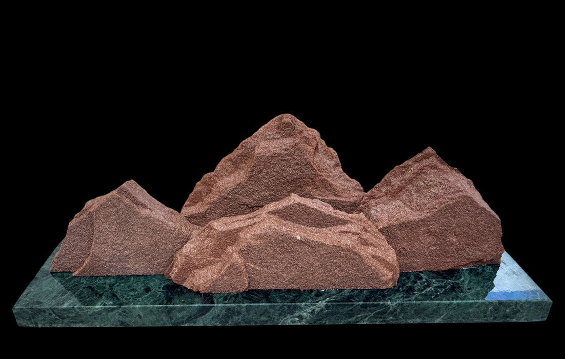 Colorado native sandstone sculpture.