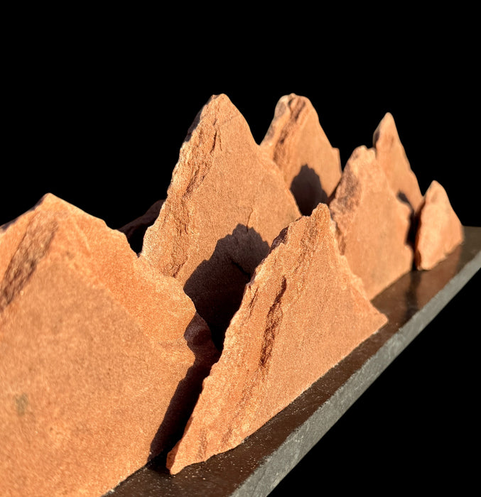 Colorado native sandstone sculpture.