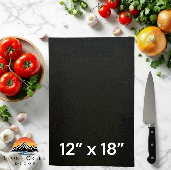 Black Granite Cutting Boards 12”x18”