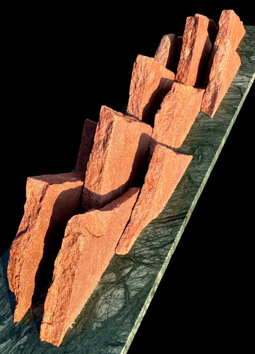 Colorado native sandstone sculpture.