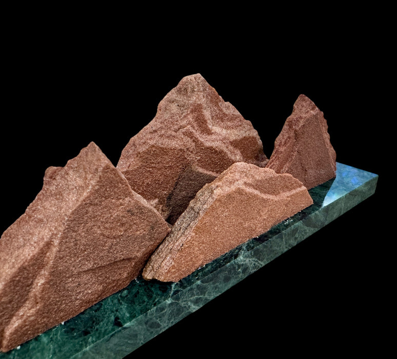 Colorado native sandstone sculpture.