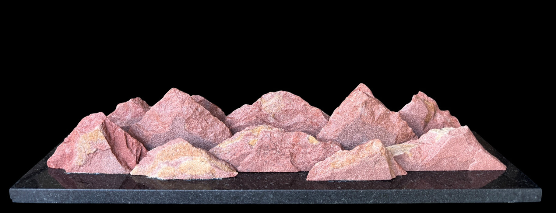 Colorado native sandstone mountain sculpture.