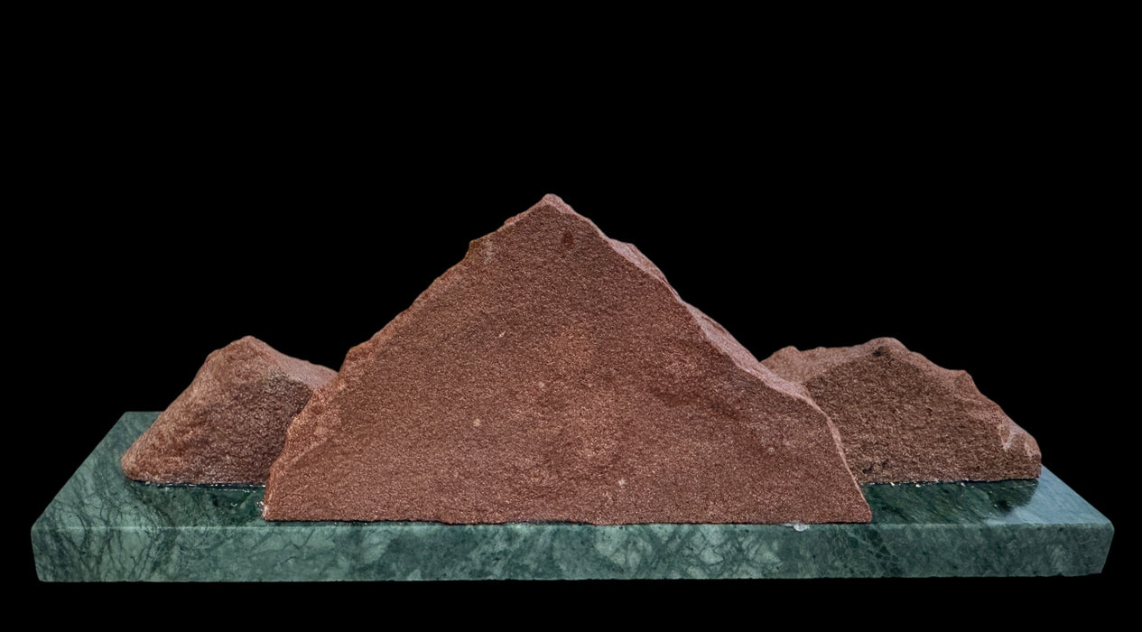 Colorado native sandstone sculpture.