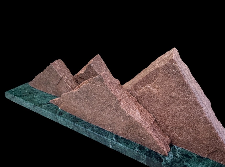 Colorado native sandstone sculpture.