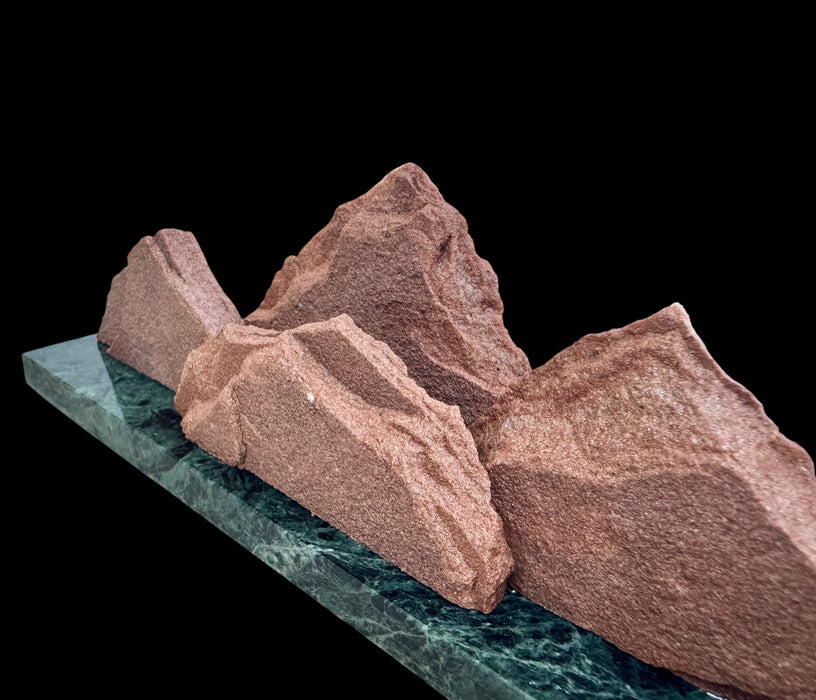 Colorado native sandstone sculpture.
