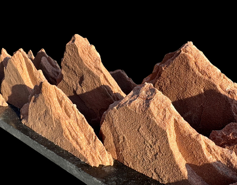 Colorado native sandstone sculpture.