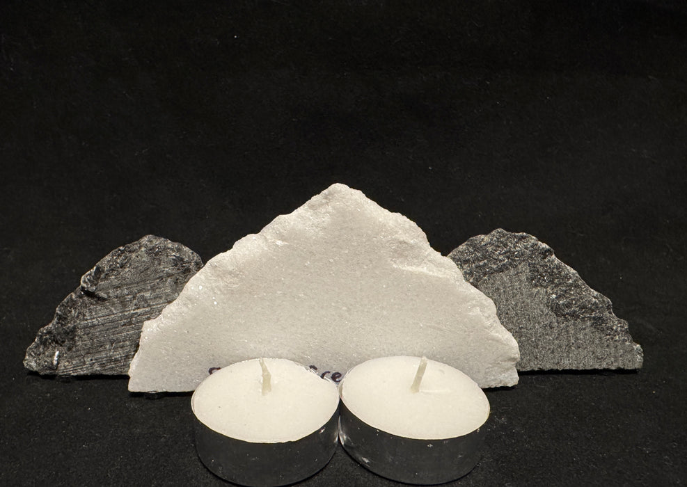 Illuminated miniature marble mountainscape