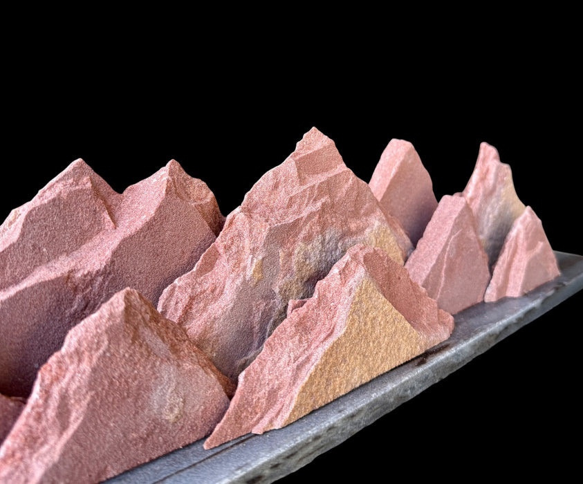 Colorado native sandstone mountain sculpture.