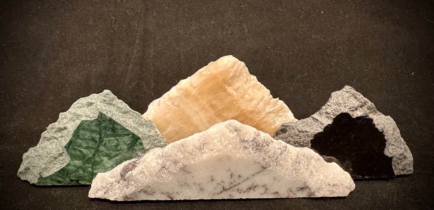 Illuminated miniature onyx mountainscape