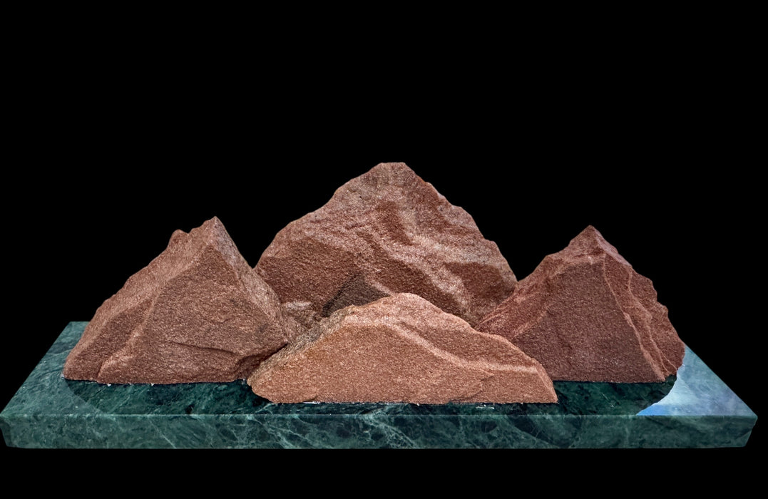 Colorado native sandstone sculpture.