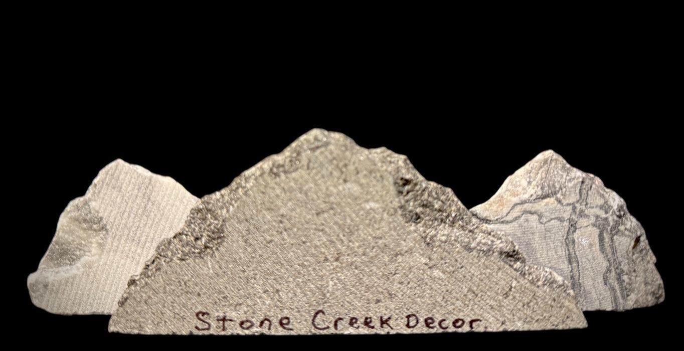 Illuminated miniature marble mountainscape