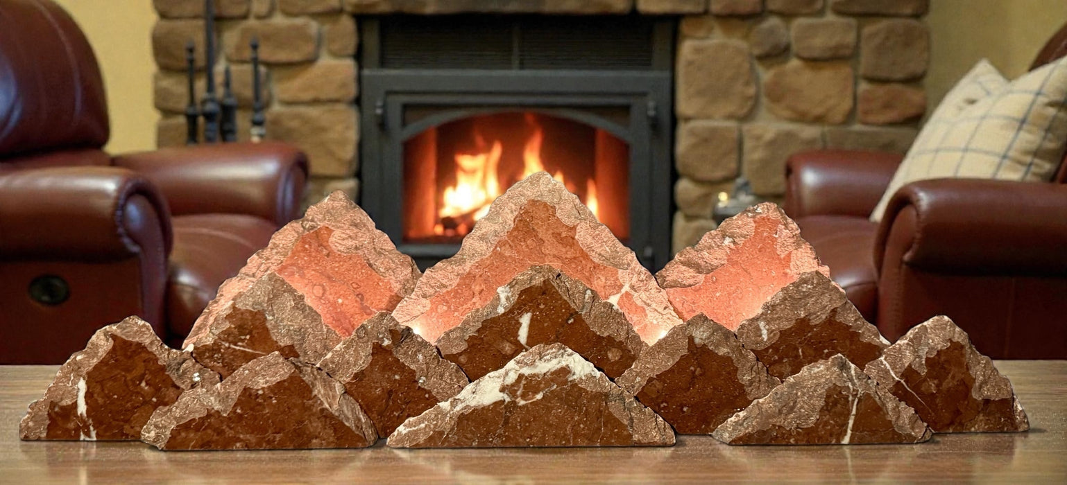 Marble mountainscape