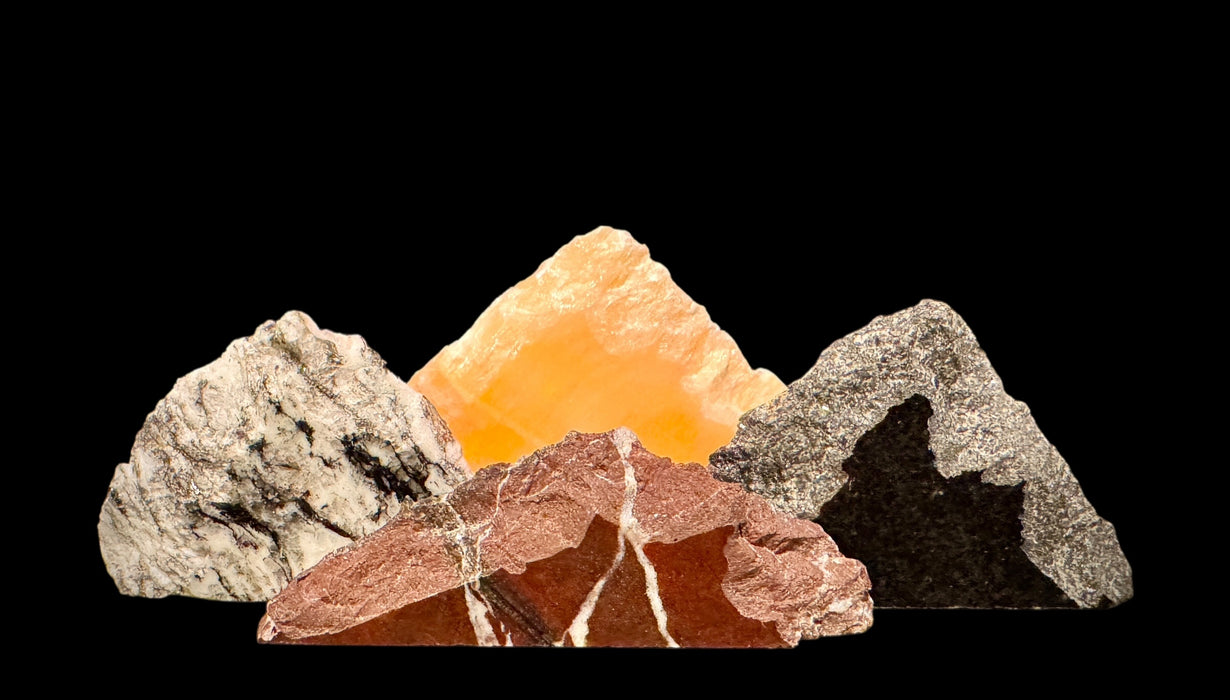 Illuminated miniature onyx mountainscape