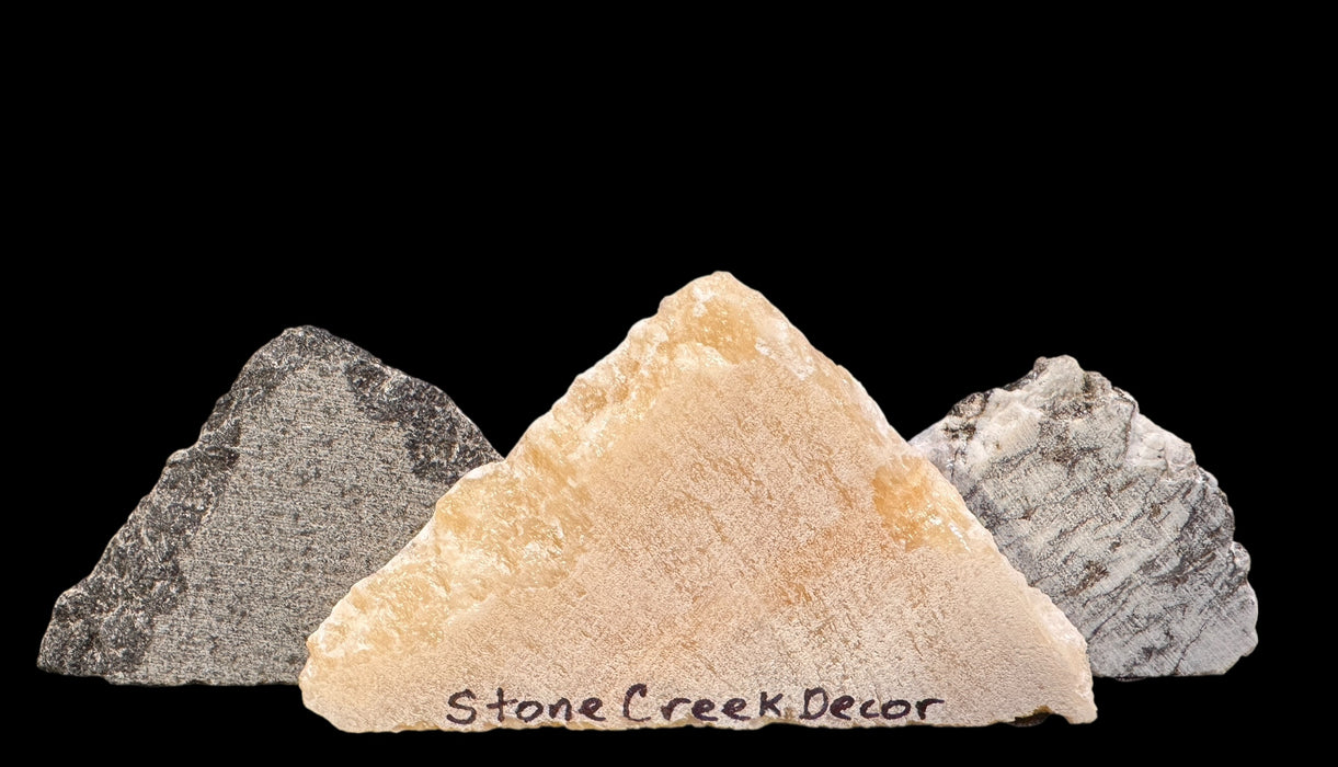 Illuminated miniature onyx mountainscape