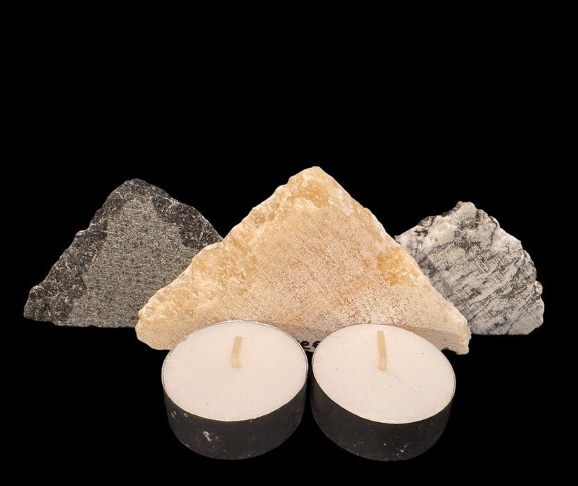 Illuminated miniature onyx mountainscape