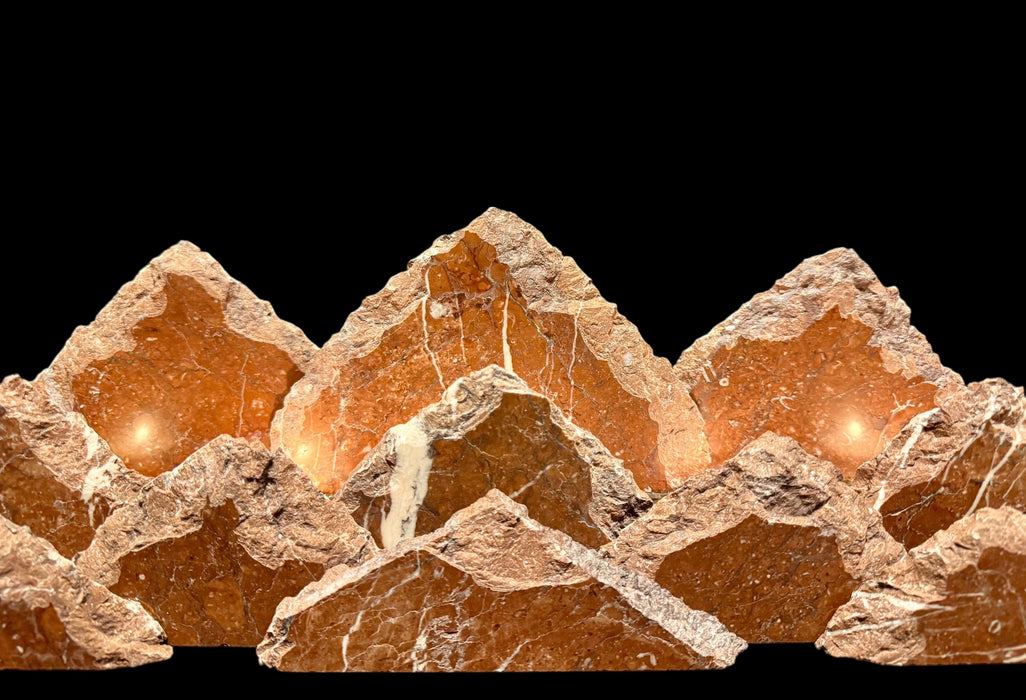 Marble mountainscape