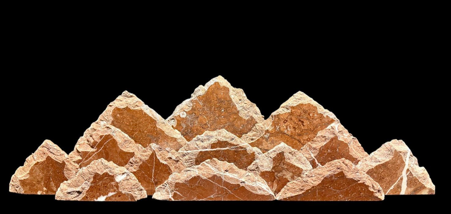 Marble mountainscape