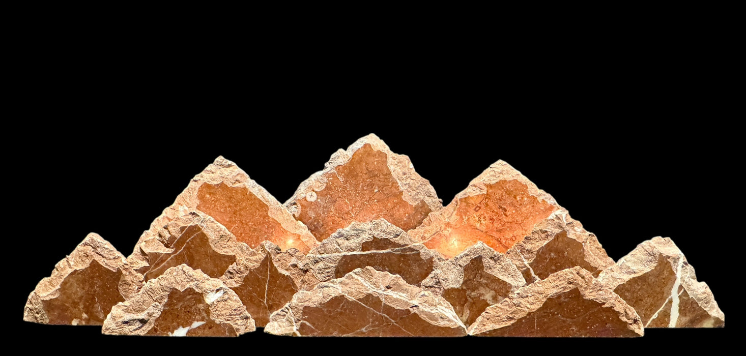 Marble mountainscape