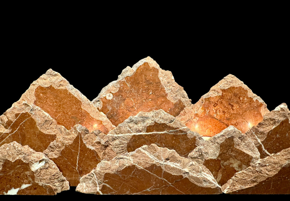 Marble mountainscape