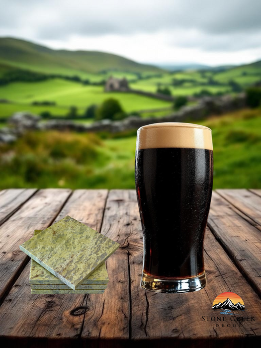 Irish Marble Drink Coasters-set of 4