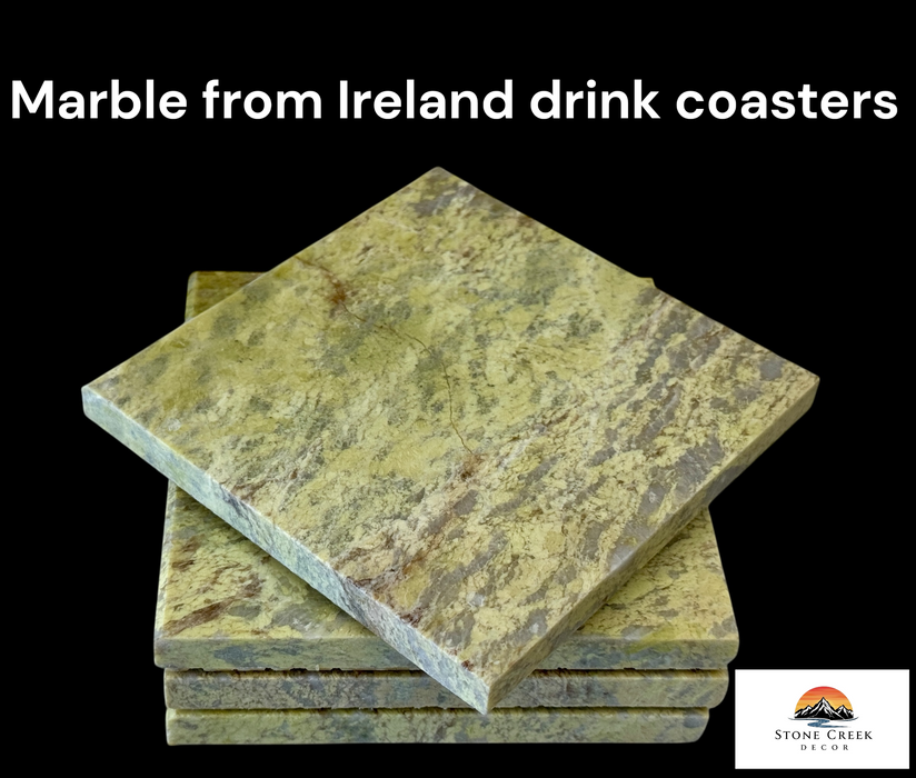 Irish Marble Drink Coasters-set of 4