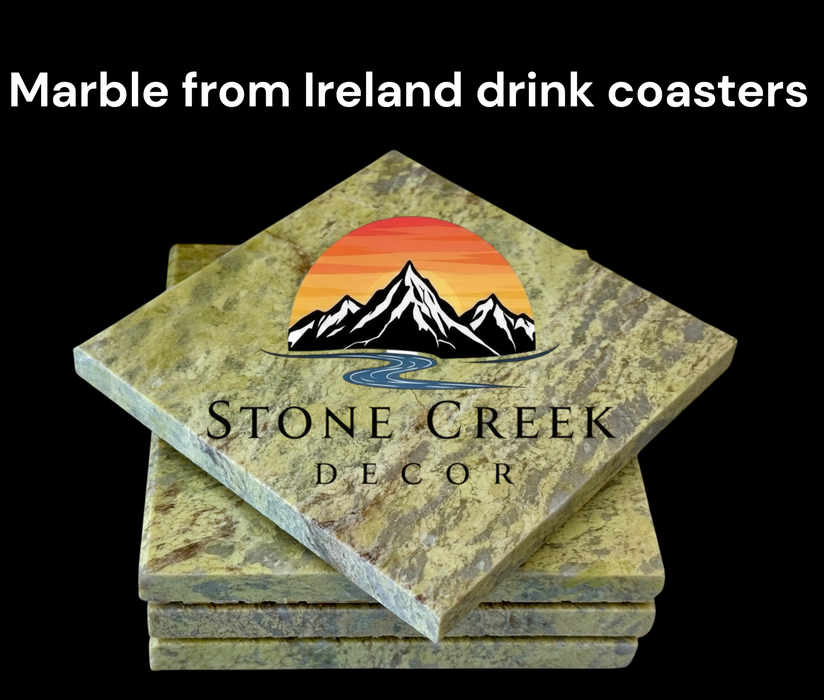 Irish Marble Drink Coasters-set of 4