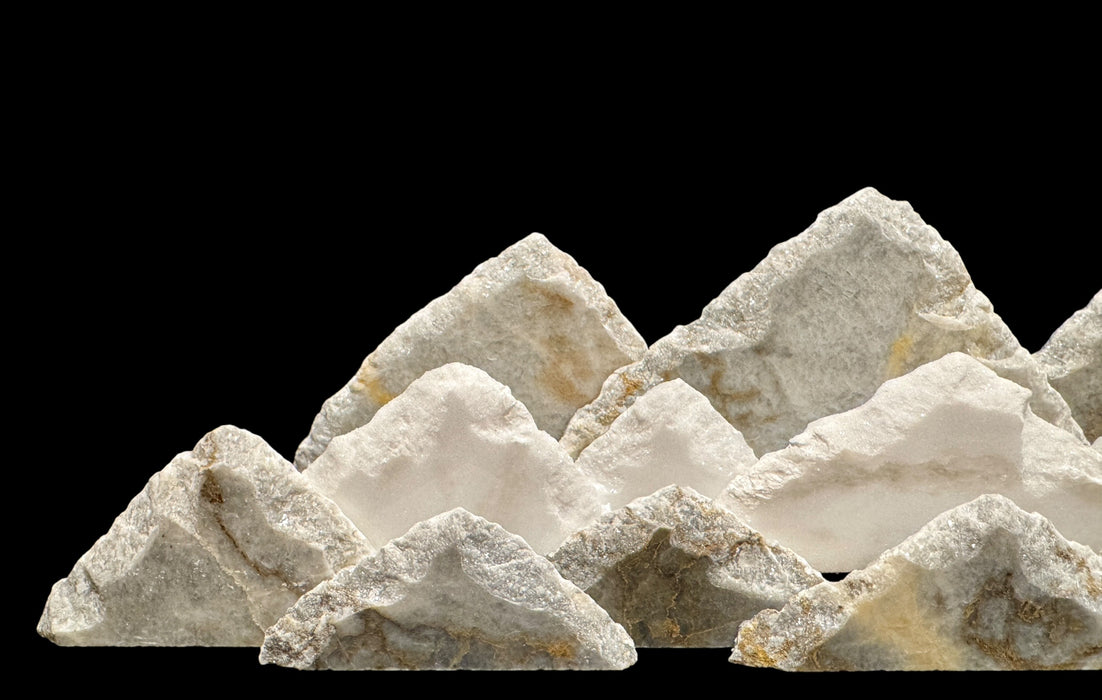 Illuminated onyx mountainscape