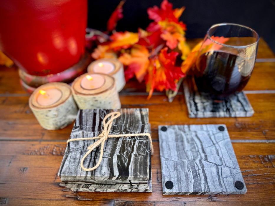 Natural Marble Coasters-set of 4